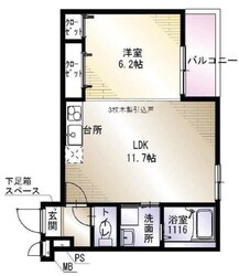 フジパレス桜井四丁目　B棟の物件間取画像